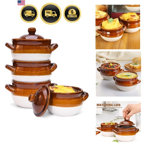 French onion soup bowls with - soup,