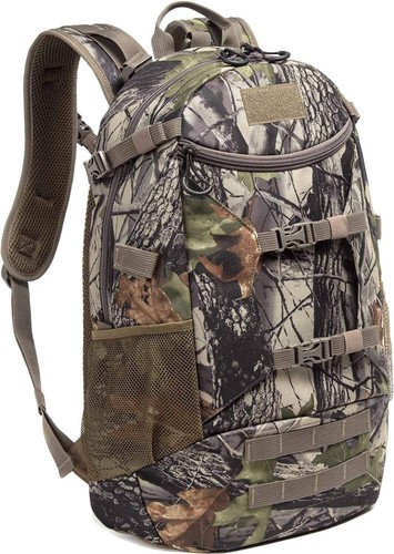 Large camo hunting backpack - hunting,
