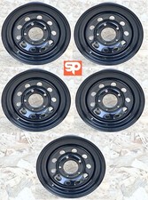5x Gloss Black Modular Wheels 16" x 7" ET0 for Land Rover Defender Discovery RRC