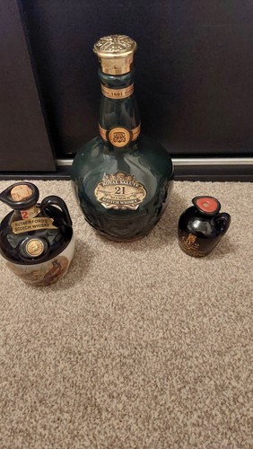 Vintage whisky bottles see - vintage,