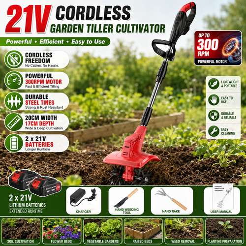 Garden tiller gear cordless - garden,