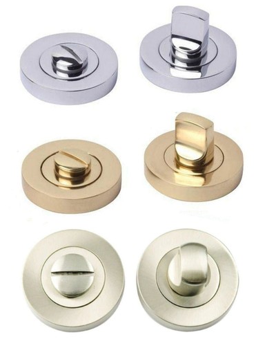Bathroom door lock - , turn