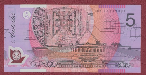 Australian banknote five - australian, $5