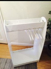 Gltc Dressing Up Rail Storage Clothes Sweetheart RARE White Wood Hearts Excellen