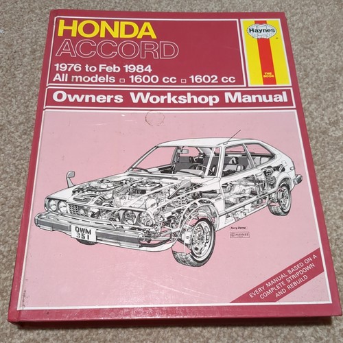 Honda accord 1976 1984 - honda, haynes