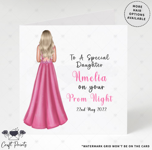 Personalised prom night - night, card