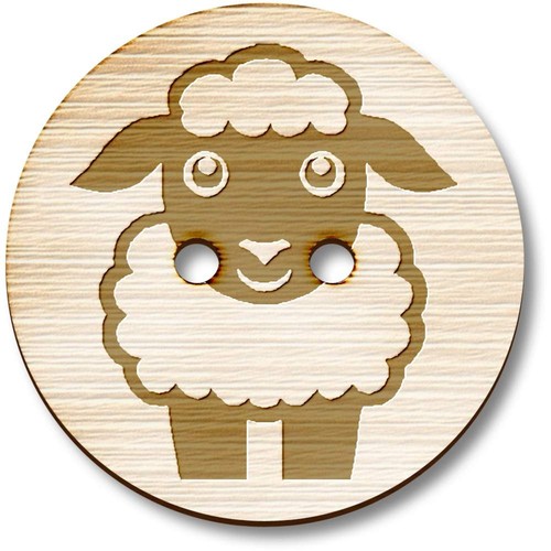 Simple cute sheep wooden - cute,