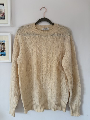 Aran vintage pure wool cream - wool,