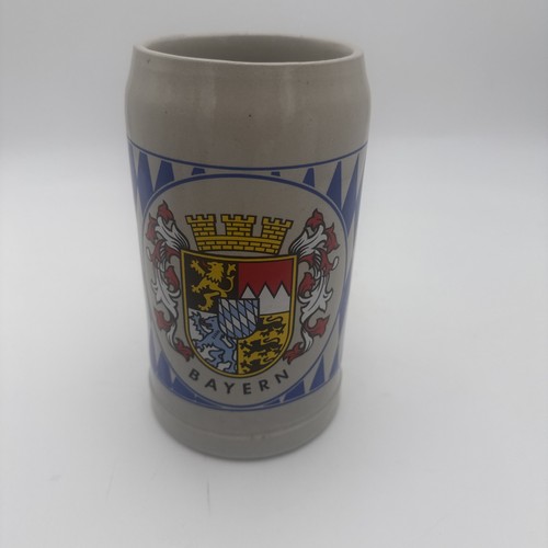 Vintage bayern crest stein - vintage,