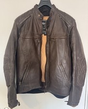 Brown Triumph Leather Motorcycle Jacket