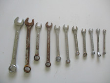 11 Vintage Combination Spanners Metric 6mm-19mm - Workshop Mechanic Garage Tools