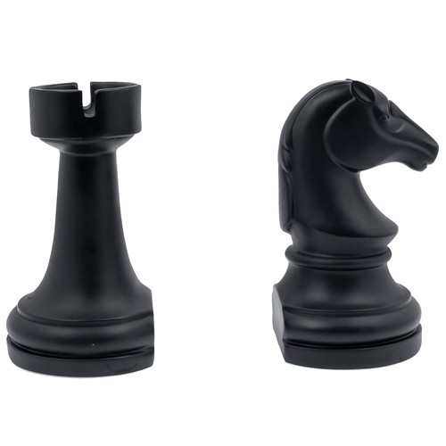Resin chess bookends pair - chess,