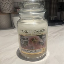 Yankee Candle large jar Christmas Rose 2011 Rare brand new (discoloured) 