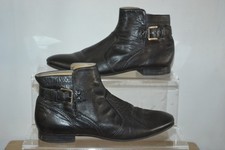 Geox Respira women's black soft leather low heel ankle boots UK size 6