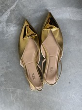 Zara Gold Heeled Slingback