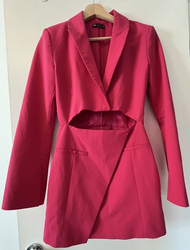 Y2k zara hot pink cutout - zara,