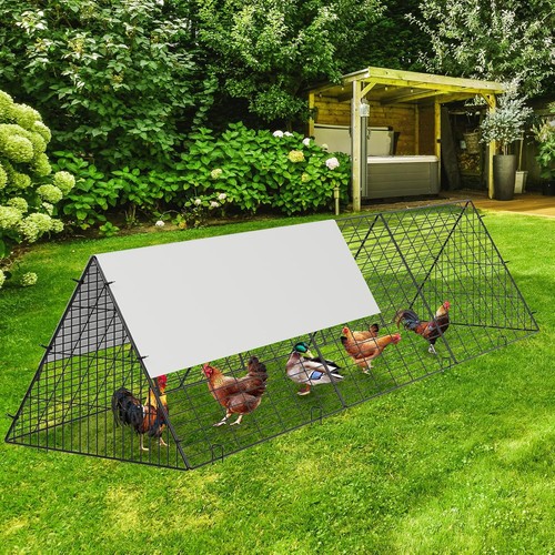 Walk metal chicken cage - walk-in,
