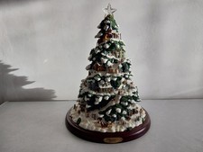 RARE Thomas Kinkade "Village Christmas" 2004 & Certificate Of Authenticity C3524