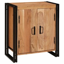 Bedside Cabinet Wooden Rustic