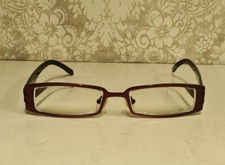 Vintage Ladies Burgundy & Black Glass Frames Designer VANNI Nico Design V8260 