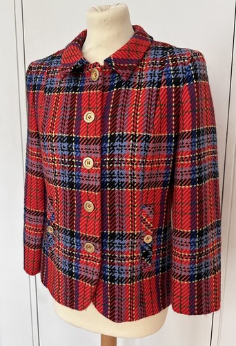 Mondi red tweed vintage 1980s - red,
