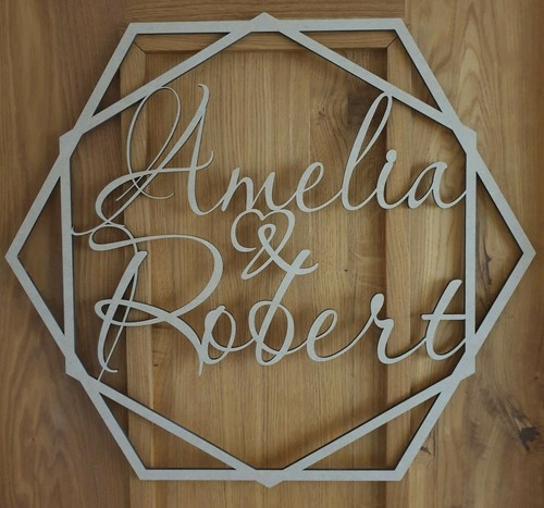 Personalised wooden script - ,