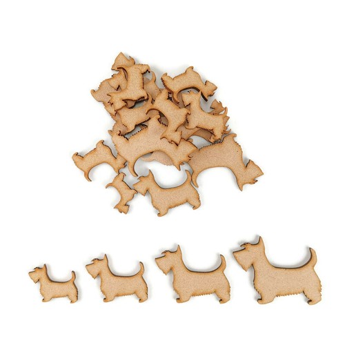 Scottie dog mdf craft - mdf, shapes