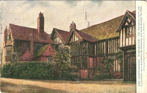 Commanderry worcester postcard - commanderry,