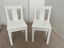 Ikea Children’s Chairs White Kritter Dog/Cat Excellent Condition IKEA CHAIRS vgc