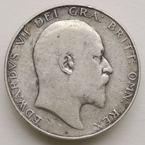 1906 half crown edward - half, vii