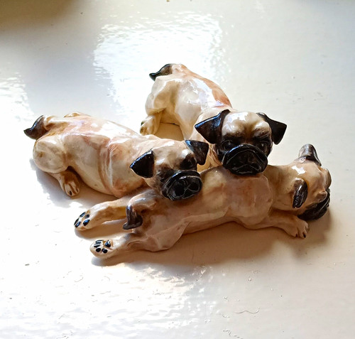 Fantastic vintage pug dog - fantastic,