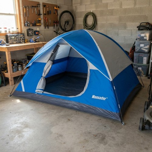 Man camping tent - camping,