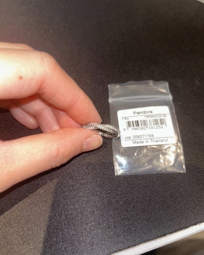 Pandora silver pavé twist - silver,