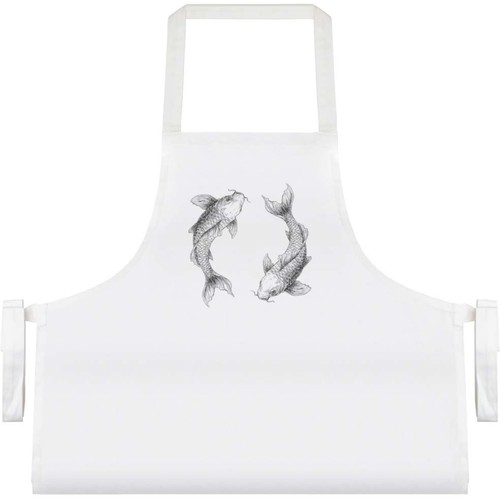 Two koi fish cooking apron - koi,