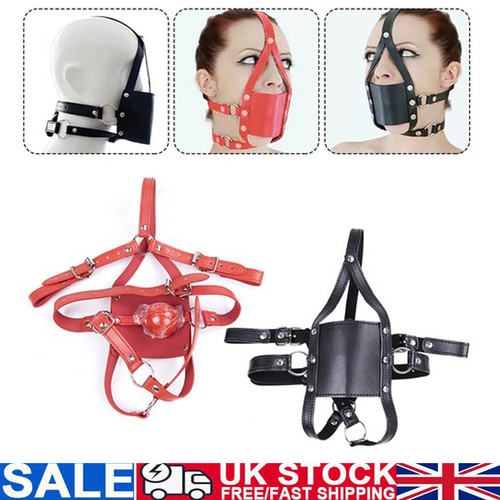 Faux leather head harness - head,