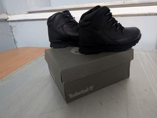 Timberland Black Mid Top Boots UK youth Size 1.5