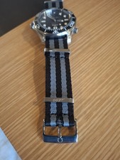 20mm Nato Strap For Omega. Bond Spectre. Black/Grey
