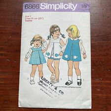 SIMPLICITY SEWING PATTERN 6866