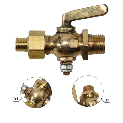 Antique style brass petcock - style,