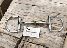 Comfort D Ring Snaffle With Copper Roller & Stainless Steel Horse Bits 5” Tack