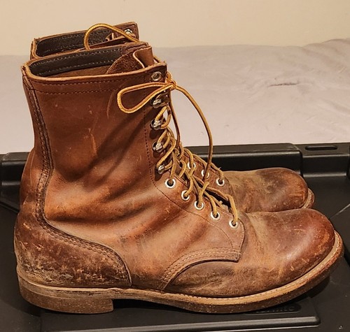 Vtg red wing boots brown - wing,
