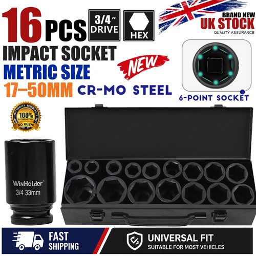 16pc drive deep - 3/4", impact