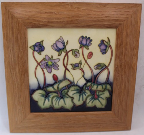 Moorcroft pottery framed emma - moorcroft,