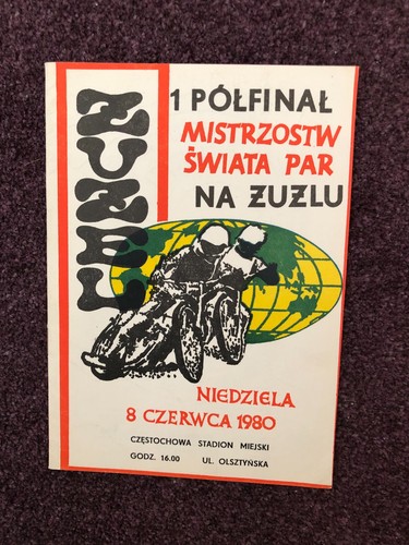 Speedway programme poland - programme,
