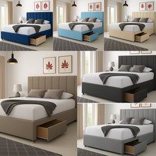 LUXURY FABRIC DIVAN BED SET