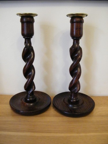 Antique pair oak - antique, of