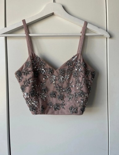 Lilac sequin bralette - sequin,
