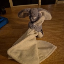 Pure Baby Bunny Rabbit Plush Comforter white Unisex SoftToy Soother Blankie BNWT