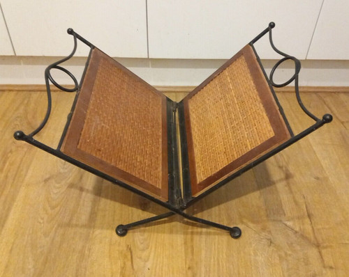 Magazine rack retro wicker - magazine,