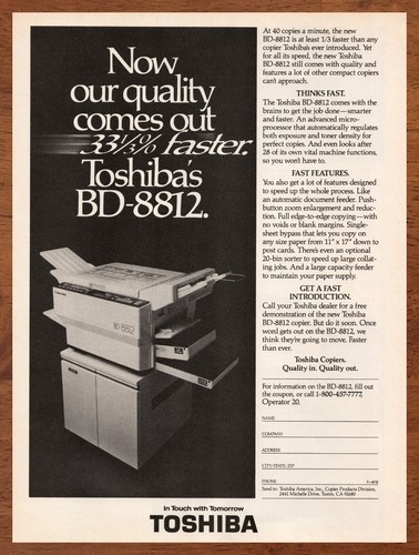 1984 toshiba 8812 - 1984, copy